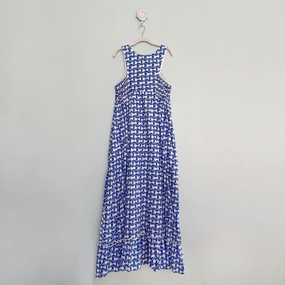 Eshakti•Boho Maxi Dress with Floral Embroidery - Picture 9 of 12